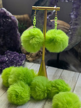 Load image into Gallery viewer, Fluffy Puff Faux Mink Fur Earrings