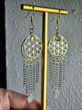 Load image into Gallery viewer, Sacred Dreamer Gemstone Chandelier Earrings