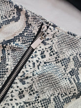 Load image into Gallery viewer, Pleather Snakeskin Skirt
