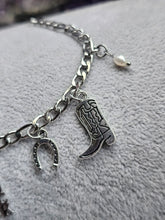Load image into Gallery viewer, Lucky Rebel Silver Charm Bracelet