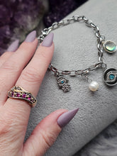 Load image into Gallery viewer, Eye Sea You Silver Chunky Charm Bracelet