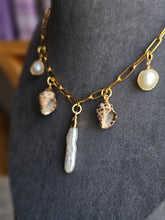 Load image into Gallery viewer, Salt & Sea Gold Charm Necklace
