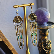 Load image into Gallery viewer, Protective Eye Chandelier Earrings