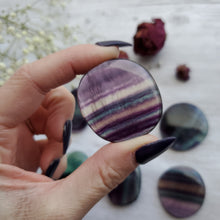 Load image into Gallery viewer, Rainbow Fluorite Worry Stone Crystals