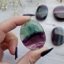 Load image into Gallery viewer, Rainbow Fluorite Worry Stone Crystals