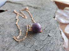 Load image into Gallery viewer, Simple "Jadeite" Lavender Jade Necklace