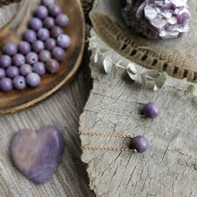 Load image into Gallery viewer, Simple "Jadeite" Lavender Jade Necklace