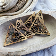 Load image into Gallery viewer, Sacred Geometry Wooden Sphere Stand