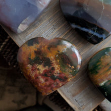 Load image into Gallery viewer, AAA Bloodstone Palmstone Hearts