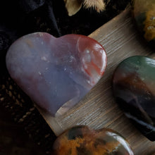 Load image into Gallery viewer, AAA Bloodstone Palmstone Hearts