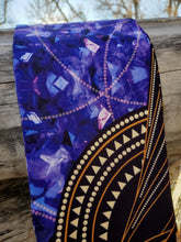 Load image into Gallery viewer, Amethyst Crystal Sacred Geometry Eco Poly Oversized Scarf