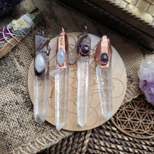 Load image into Gallery viewer, Electroformed Lemurian Laser Pendant Pendulum
