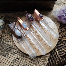 Load image into Gallery viewer, Electroformed Lemurian Laser Pendant Pendulum