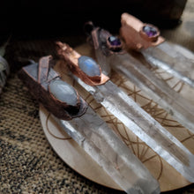 Load image into Gallery viewer, Electroformed Lemurian Laser Pendant Pendulum