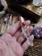 Load image into Gallery viewer, Electroformed Lemurian Laser Pendant Pendulum