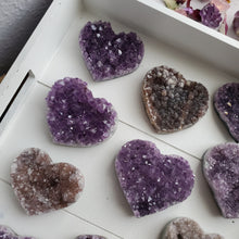 Load image into Gallery viewer, Natural Amethyst Crystal Hearts