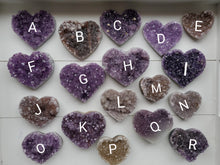 Load image into Gallery viewer, Natural Amethyst Crystal Hearts