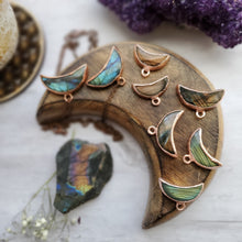 Load image into Gallery viewer, Labradorite Moon Bestie Necklace Set