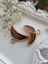 Load image into Gallery viewer, Labradorite Moon Bestie Necklace Set