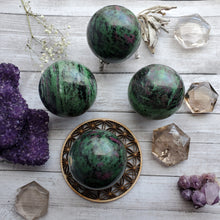 Load image into Gallery viewer, AAA Ruby in Zoisite Gemstone Spheres