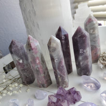 Load image into Gallery viewer, Rubellite + Pink Tourmaline Crystal Towers