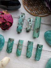 Load image into Gallery viewer, Natural Amazonite Smokey Quartz Pendants