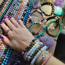 Load image into Gallery viewer, Custom Bespoke Gemstone Crystal Diffuser Mala Bracelets