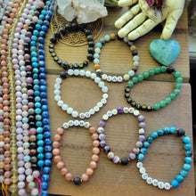 Load image into Gallery viewer, Custom Bespoke Gemstone Crystal Diffuser Mala Bracelets