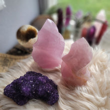 Load image into Gallery viewer, Rose Quartz Crystal Flames