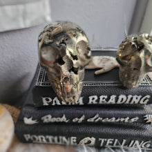 Load image into Gallery viewer, Evil Pyrite Half Raw Crystal Cluster Skulls