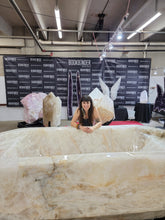 Load image into Gallery viewer, Brazilian Quartz Crystal Bathtub on a Stand