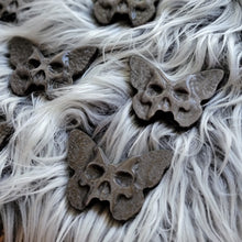 Load image into Gallery viewer, Natural Sheen Obsidian Gemstone Death Head Moth