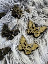 Load image into Gallery viewer, Natural Sheen Obsidian Gemstone Death Head Moth
