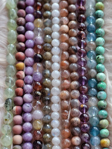 Custom Bespoke Gemstone Crystal Diffuser Mala Bracelets