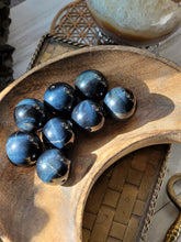 Load image into Gallery viewer, Natural Blue Tigers Eye Hawk Eye Sphere Necklace