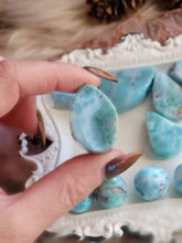 Load image into Gallery viewer, Natural Larimar Gemstone Pendant Necklace