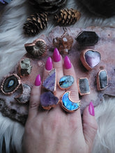 Load image into Gallery viewer, Electroformed Copper Crystal Pins