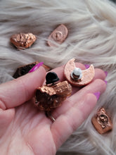 Load image into Gallery viewer, Electroformed Copper Crystal Pins