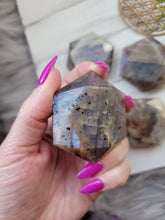 Load image into Gallery viewer, Genuine Sunstone Moonstone Polished Hexagons