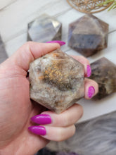 Load image into Gallery viewer, Genuine Sunstone Moonstone Polished Hexagons