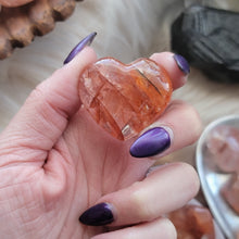 Load image into Gallery viewer, Hematoid Quartz Puffy Heart Crystals