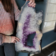 Load image into Gallery viewer, Dreamy Display Amethyst Crystal Portal on Stand