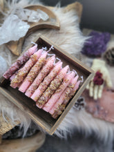 Load image into Gallery viewer, Pink Ritual Herbal Love Spell Candles