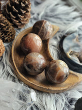 Load image into Gallery viewer, Natural Black Sunstone Gemstone Spheres