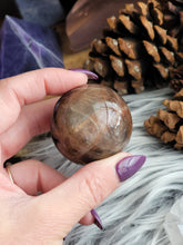 Load image into Gallery viewer, Natural Black Sunstone Gemstone Spheres