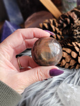 Load image into Gallery viewer, Natural Black Sunstone Gemstone Spheres