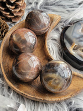 Load image into Gallery viewer, Natural Black Sunstone Gemstone Spheres