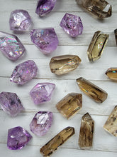 Load image into Gallery viewer, Natural Smokey Quartz "Explosive Rainbow" Crystal Gem Bombs