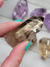 Load image into Gallery viewer, Natural Smokey Quartz "Explosive Rainbow" Crystal Gem Bombs