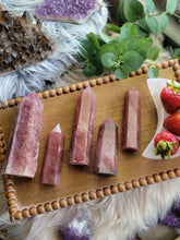 Load image into Gallery viewer, AAA Juicy Strawberry "Tanzberry" Quartz Towers